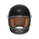 Casque Intégral Duke II Flat Noir Mat/Rouge/Orange/Jaune — EXKLUSIV - LE PRATIQUE DU MOTARD