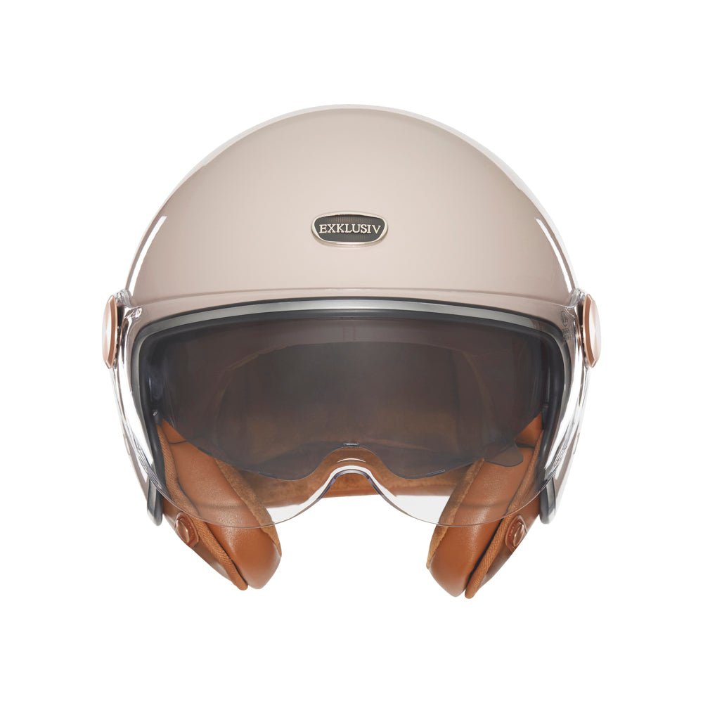Casque Jet Smart II Champagne Rosé — EXKLUSIV - LE PRATIQUE DU MOTARD