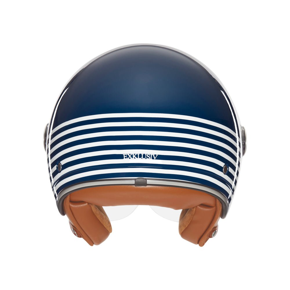 Casque Jet Smart II Marina Bleu/Blanc — EXKLUSIV - LE PRATIQUE DU MOTARD
