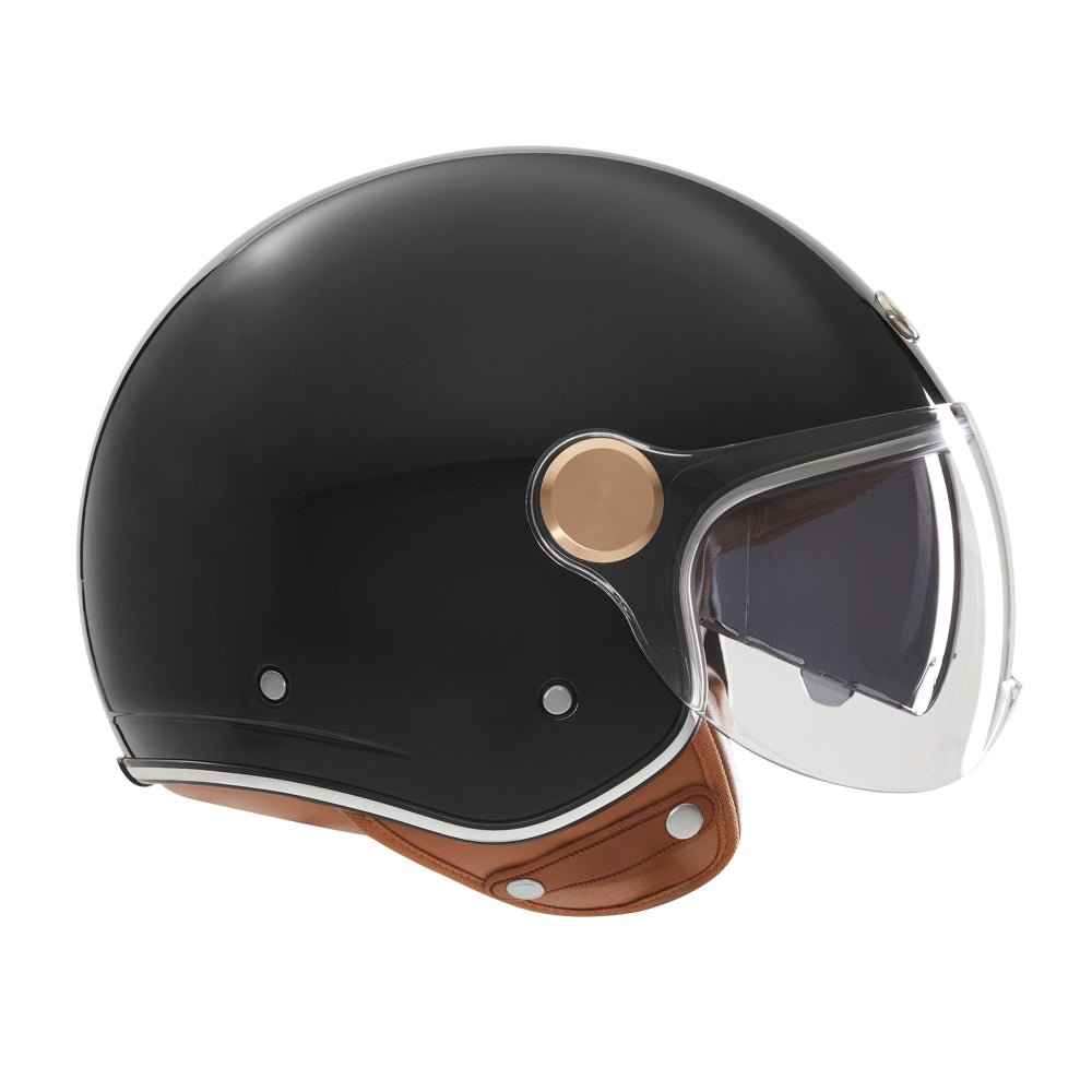Casque Jet Smart II Noir Brillant — EXKLUSIV - LE PRATIQUE DU MOTARD