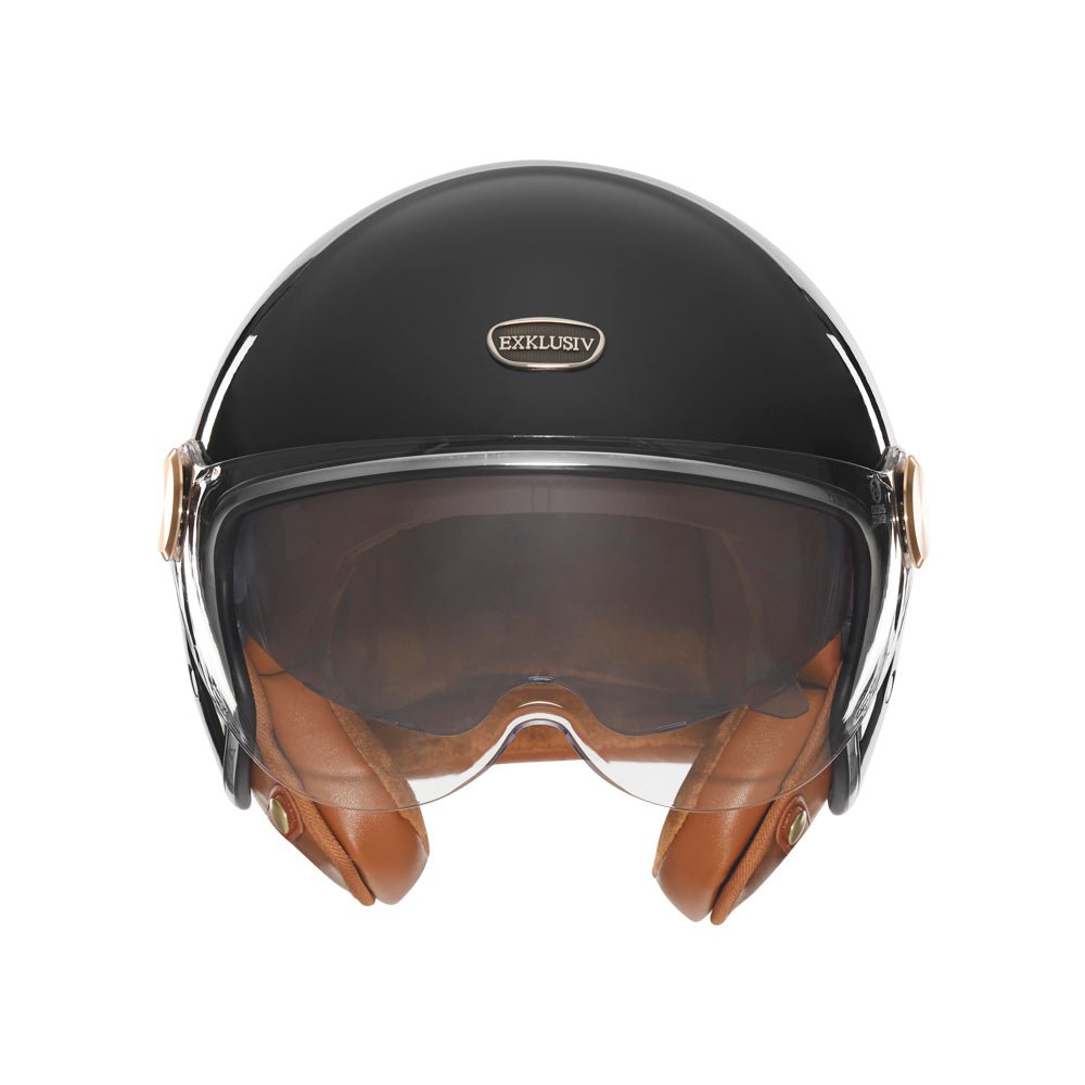Casque Jet Smart II Noir Brillant — EXKLUSIV - LE PRATIQUE DU MOTARD