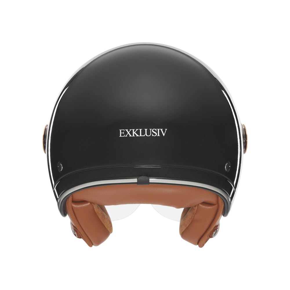 Casque Jet Smart II Noir Brillant — EXKLUSIV - LE PRATIQUE DU MOTARD