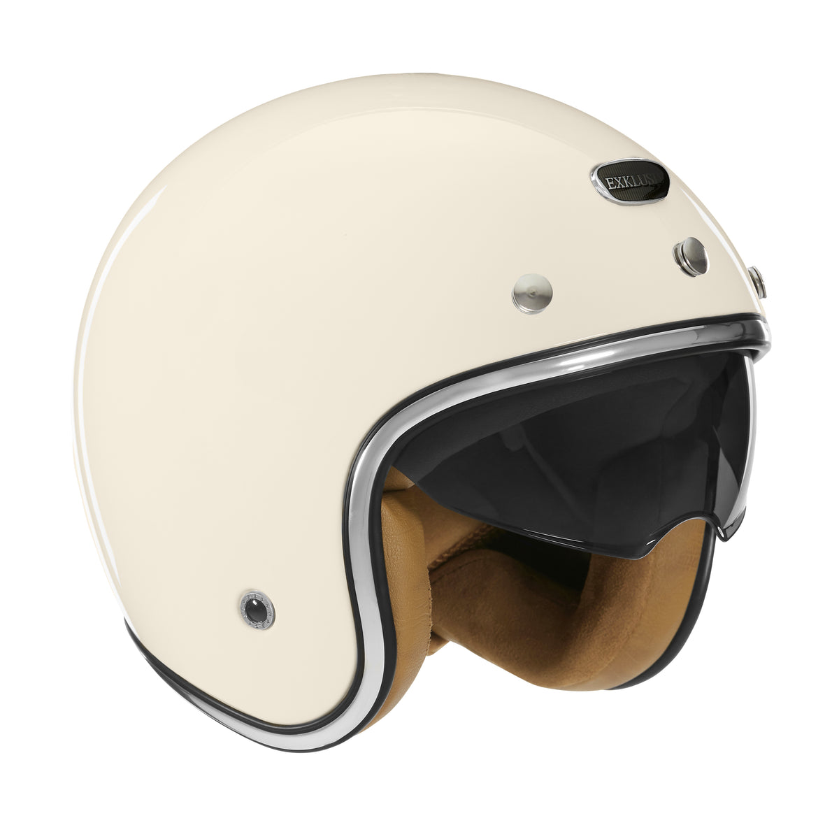 Casque Jet Volt Crème — EXKLUSIV - LE PRATIQUE DU MOTARD