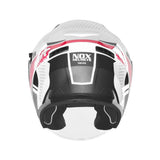 Casque Moto Jet N130 Ekto Blanc Rose | NOX - LE PRATIQUE DU MOTARD