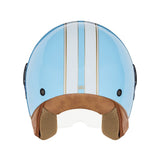 Casque Moto Jet N210 EVO Bleu Pastel Blanc | NOX - LE PRATIQUE DU MOTARD