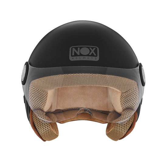Casque Moto Jet N210 EVO Noir Mat | NOX - LE PRATIQUE DU MOTARD
