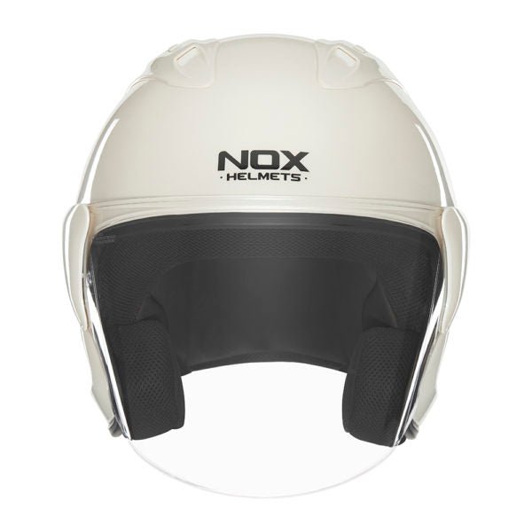 Casque Moto Jet N220S Blanc Perle | NOX - LE PRATIQUE DU MOTARD
