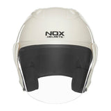 Casque Moto Jet N220S Blanc Perle | NOX - LE PRATIQUE DU MOTARD