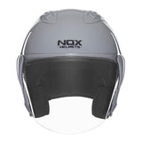 Casque Moto Jet N 220S Gris Nardo | NOX - LE PRATIQUE DU MOTARD