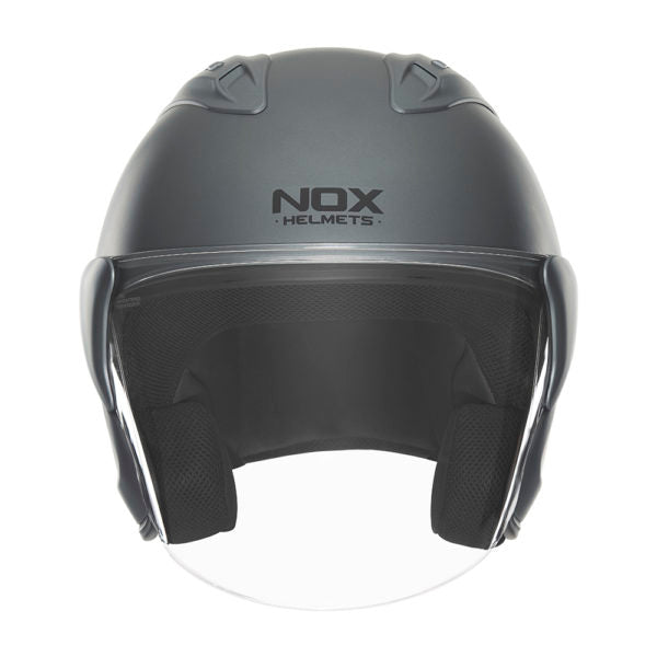 Casque Moto Jet N 220S Titanium Mat | NOX - LE PRATIQUE DU MOTARD