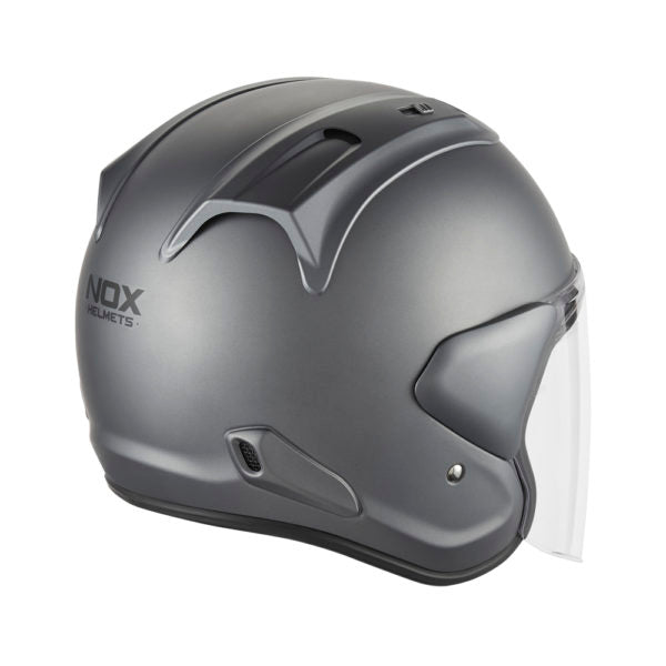 Casque Moto Jet N 220S Titanium Mat | NOX - LE PRATIQUE DU MOTARD