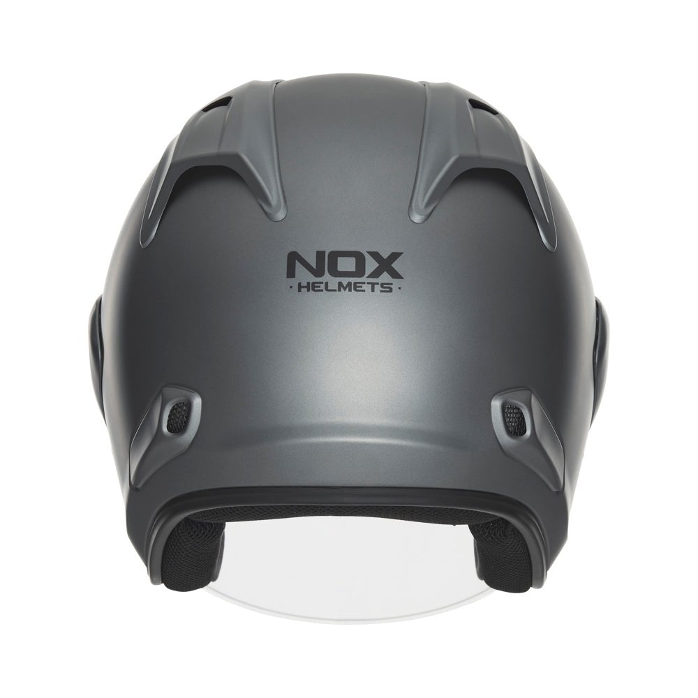 Casque Moto Jet N 220S Titanium Mat | NOX - LE PRATIQUE DU MOTARD