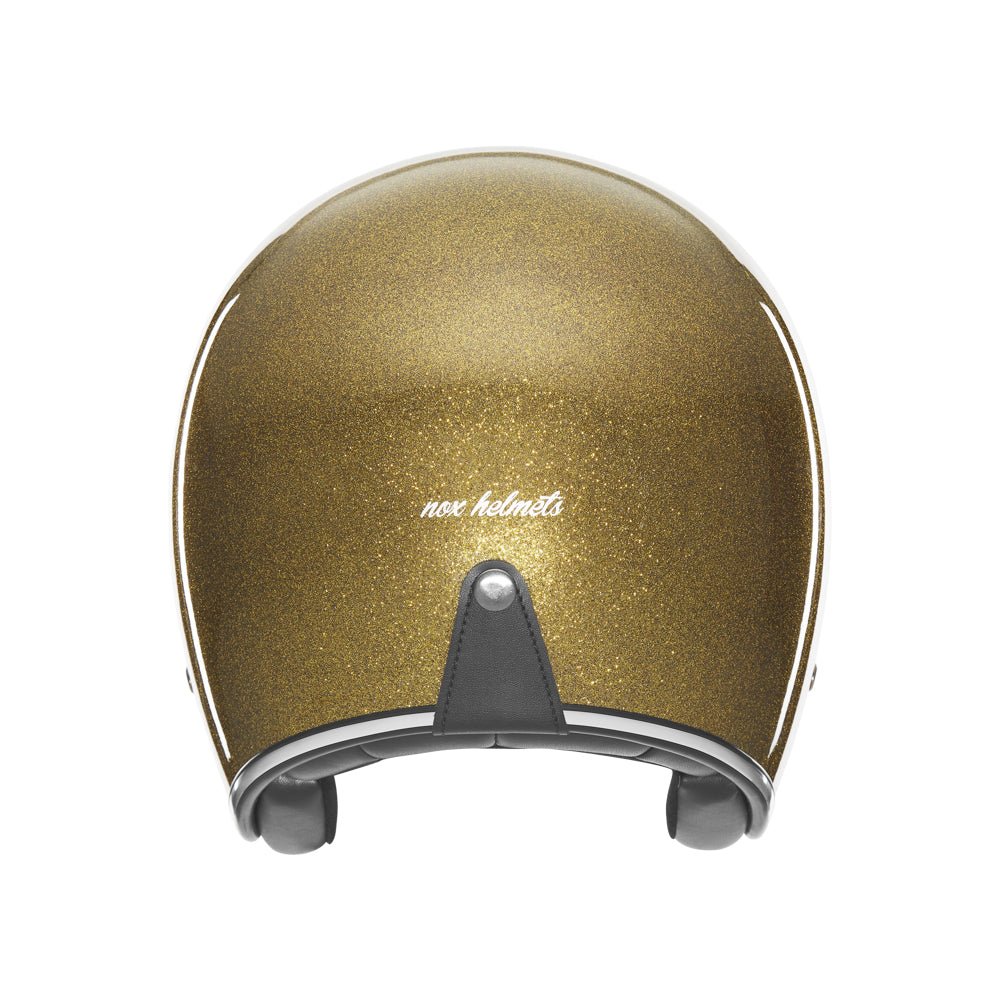 Casque Moto Jet N243 Pailleté Or | NOX - LE PRATIQUE DU MOTARD