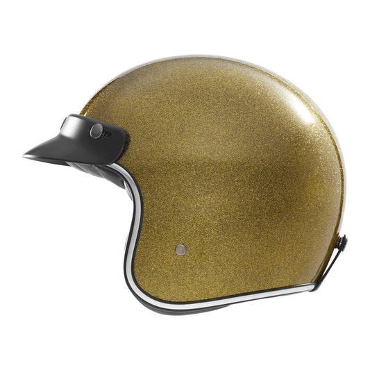 Casque Moto Jet N243 Pailleté Or | NOX - LE PRATIQUE DU MOTARD