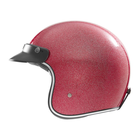Casque Moto Jet N243 Pailleté Rose | NOX - LE PRATIQUE DU MOTARD