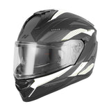 Casque Moto Intégral N304 - S Revo Noir Mat Blanc | NOX - LE PRATIQUE DU MOTARD