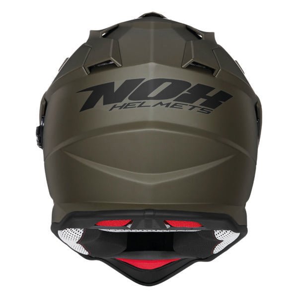 Casque Moto Cross N312 Kaki Mat | NOX - LE PRATIQUE DU MOTARD