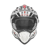 Casque Moto Cross N312 Track Blanc Rouge | NOX - LE PRATIQUE DU MOTARD