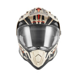 Casque Moto Cross N312 Track Sable Mat Orange | NOX - LE PRATIQUE DU MOTARD