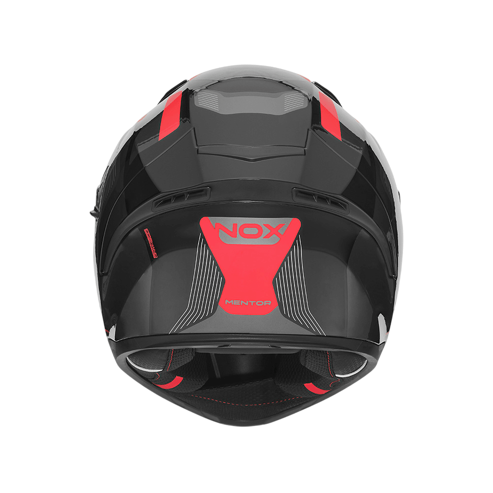 Casque Moto Intégral N402 Mentor Noir Rouge | NOX - LE PRATIQUE DU MOTARD