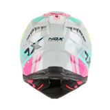 Casque Moto Cross N634 Storm Gris Nardo Rose | NOX - LE PRATIQUE DU MOTARD