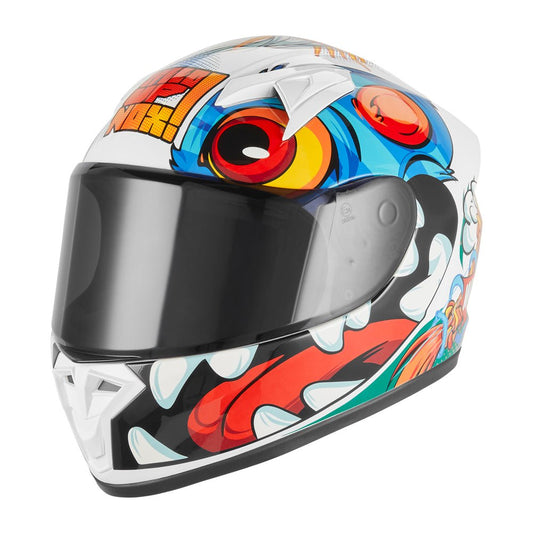 Casque Moto Intégral Enfant N731 Scrappy Blanc | NOX - LE PRATIQUE DU MOTARD