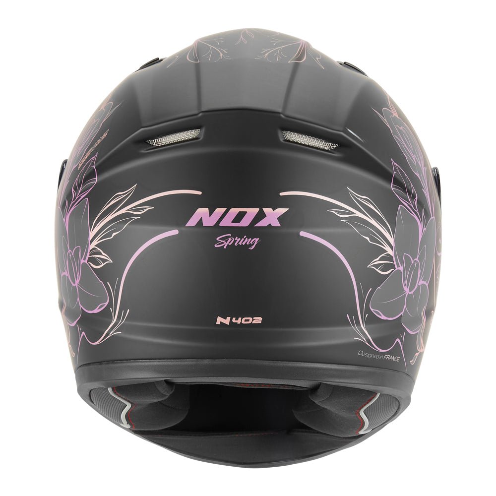 Casque Moto Intégral Enfant N731 Spring Noir Mat Rose | NOX - LE PRATIQUE DU MOTARD