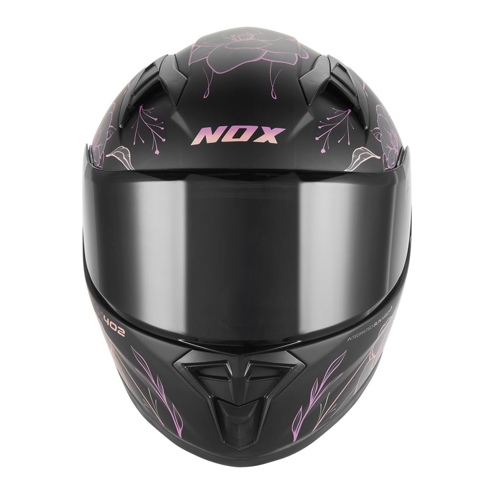 Casque Moto Intégral Enfant N731 Spring Noir Mat Rose | NOX - LE PRATIQUE DU MOTARD