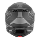 Casque Moto Modulable N967 Conquer Noir Mat Argent | NOX - LE PRATIQUE DU MOTARD