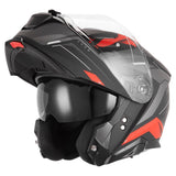 Casque Moto Modulable N967 Conquer Noir Mat Rouge | NOX - LE PRATIQUE DU MOTARD