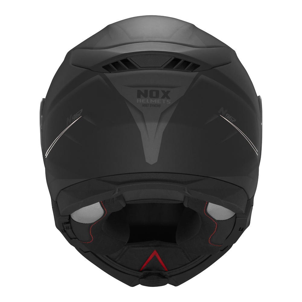 Casque Moto Modulable N967 Synchro Noir Mat Blanc | NOX - LE PRATIQUE DU MOTARD