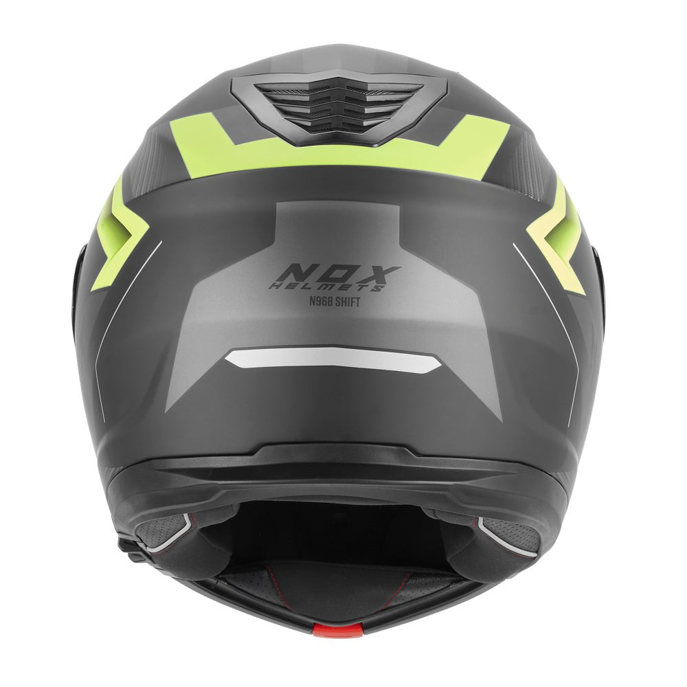 Casque Moto Modulable N968 Shift Noir Mat Jaune | NOX - LE PRATIQUE DU MOTARD