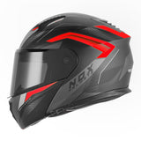 Casque Moto Modulable N968 Shift Noir Mat Rouge | NOX - LE PRATIQUE DU MOTARD