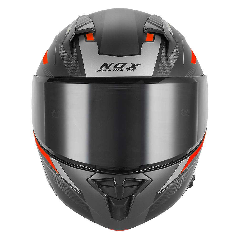 Casque Moto Modulable N968 Shift Noir Mat Rouge | NOX - LE PRATIQUE DU MOTARD