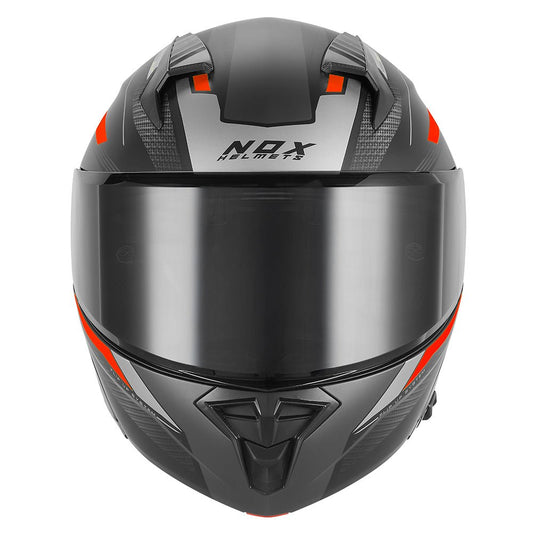 Casque Moto Modulable N968 Shift Noir Mat Rouge | NOX - LE PRATIQUE DU MOTARD