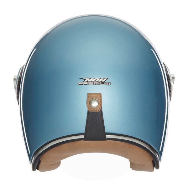 Casque Moto Jet Heritage Bleu Turquoise | NOX - LE PRATIQUE DU MOTARD