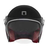 Casque Moto Heritage Line Noir Mat Rouge Blanc | NOX - LE PRATIQUE DU MOTARD