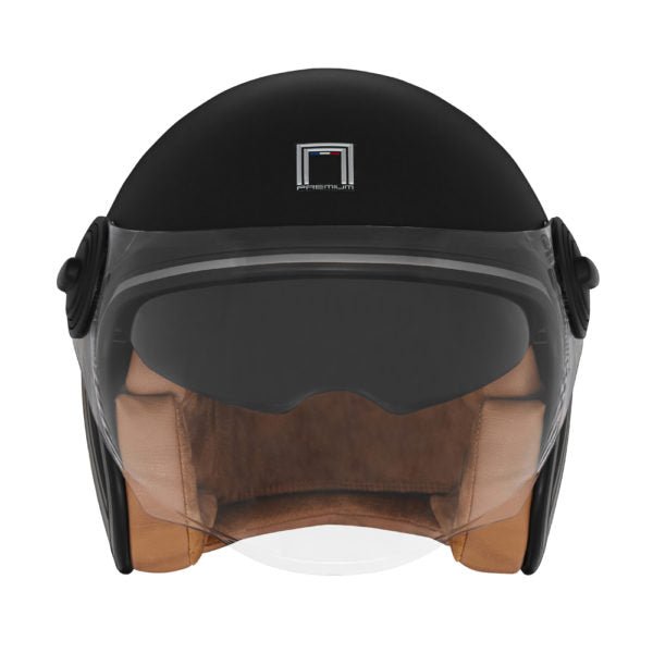 Casque Moto Heritage Line Noir Mat Titanium | NOX - LE PRATIQUE DU MOTARD