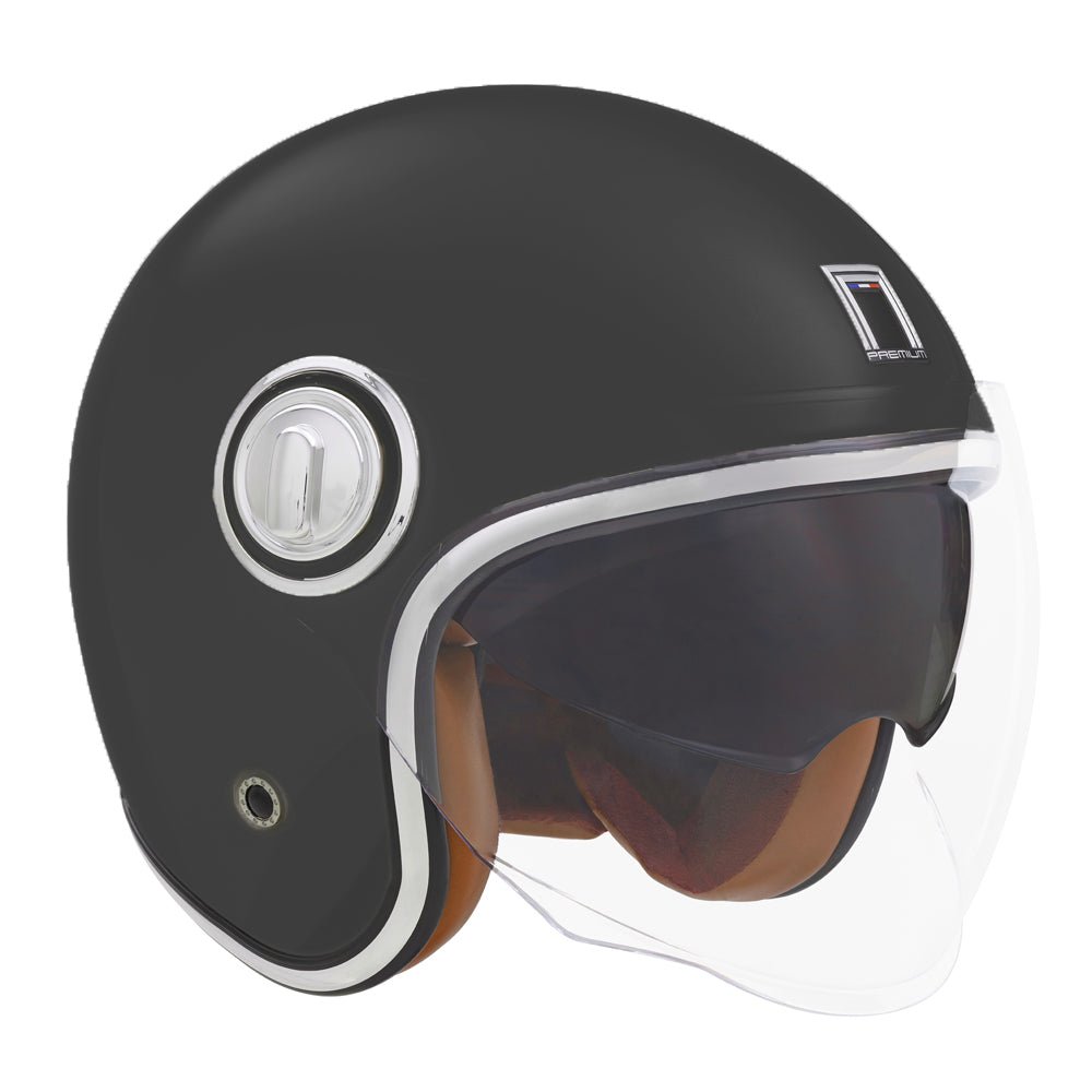 Casque Moto Jet Heritage Noir Mat | NOX - LE PRATIQUE DU MOTARD