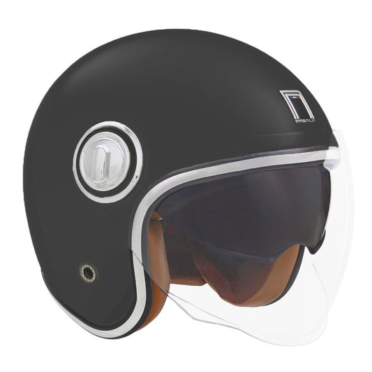Casque Moto Jet Heritage Noir Mat | NOX - LE PRATIQUE DU MOTARD