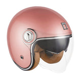 Casque Moto Jet Heritage Or Rose | NOX - LE PRATIQUE DU MOTARD