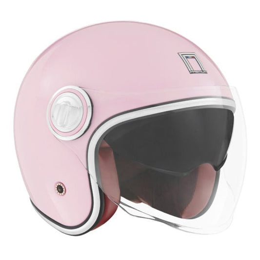 Casque Moto Jet Heritage Rose Pastel | NOX - LE PRATIQUE DU MOTARD