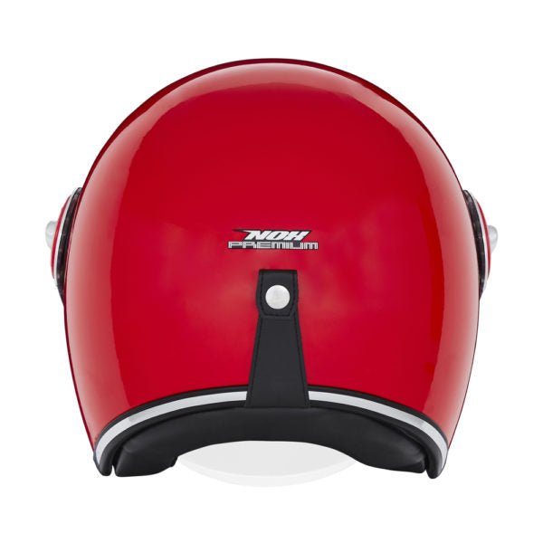 Casque Moto Jet Heritage Rouge Brillant | NOX - LE PRATIQUE DU MOTARD