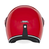 Casque Moto Jet Heritage Rouge Brillant | NOX - LE PRATIQUE DU MOTARD