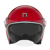 Casque Moto Jet Heritage Rouge Brillant | NOX - LE PRATIQUE DU MOTARD