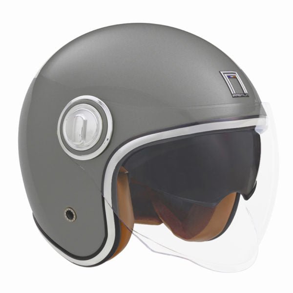 Casque Moto Jet Heritage Titanium Mat | NOX - LE PRATIQUE DU MOTARD