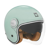 Casque Moto Jet Heritage Vert d'Eau | NOX - LE PRATIQUE DU MOTARD