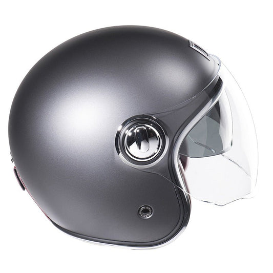 Casque Moto Jet Heritage Titanium Mat | NOX - LE PRATIQUE DU MOTARD