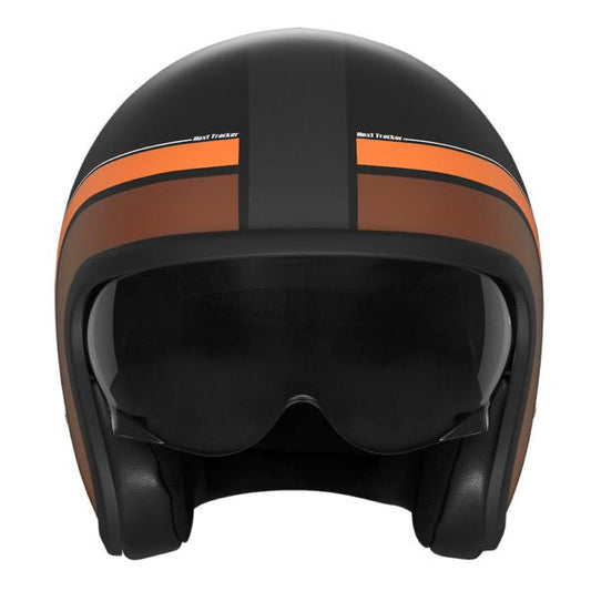 Casque Moto Jet Next Traker Noir Mat Rouille | NOX - LE PRATIQUE DU MOTARD