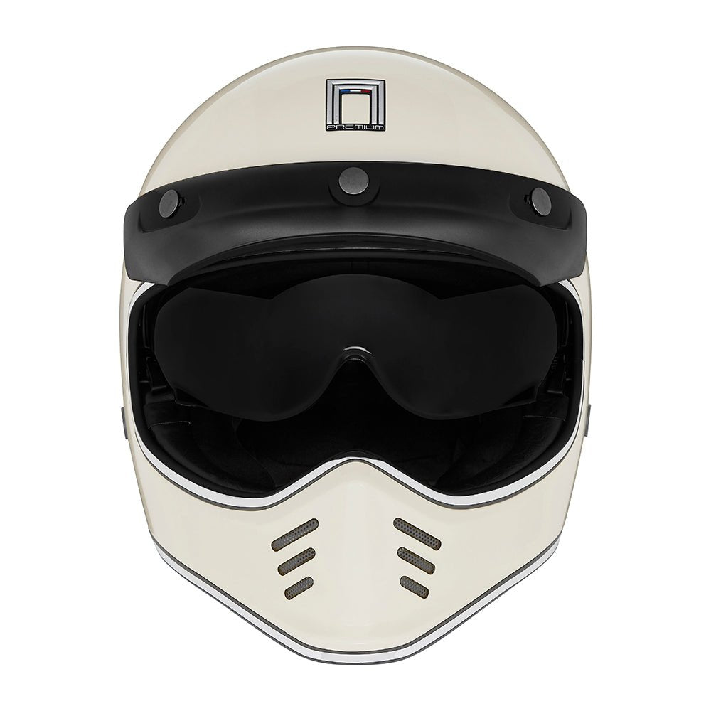 Casque Moto Seventy II Ivoire | NOX - LE PRATIQUE DU MOTARD